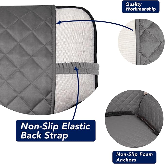 PureFit Reversible Quilted Sofa Cover, Water Resistant Slipcover Furniture - Image 3