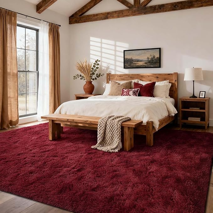 9x12 Ft Extra Large Shag Rugs for Living Room, Ultra Soft Fluffy Furry Area - Image 2