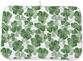 St Patricks Day Dish Drying Mat 18 x 24 inch Dark Green Clover Print Decorative by AEIOAE