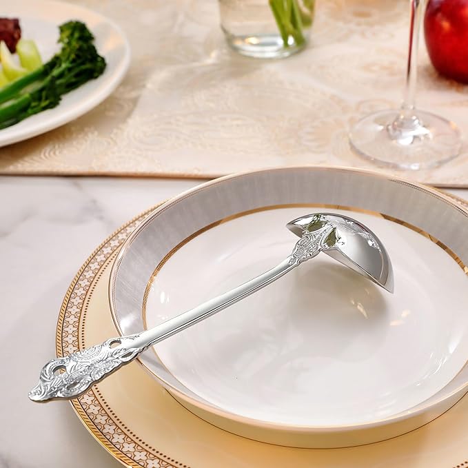 KEAWELL Premium 7.5 inch Luxury Gravy Ladle, 18/10 Stainless Steel, Small Gravy - Image 4