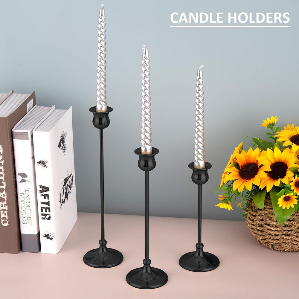 Taper Candle Holder Tall Vintage Metal Candlestick Holders Candle Stick Cande...