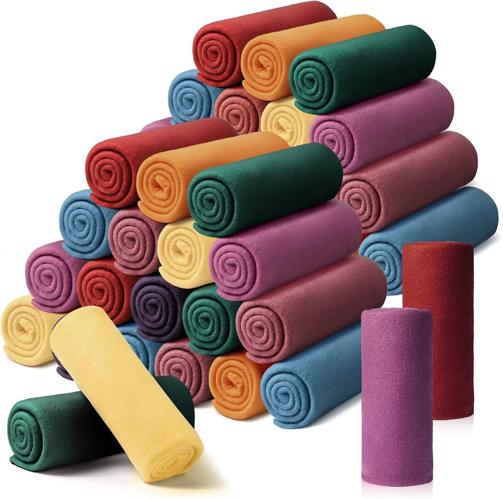 Kinlop 40 Packs Throw Blanket Bulk 60 x 50 Inch, Modern Color
