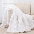 Bigacogo Chunky Knit Throw Blanket by Bigacogo