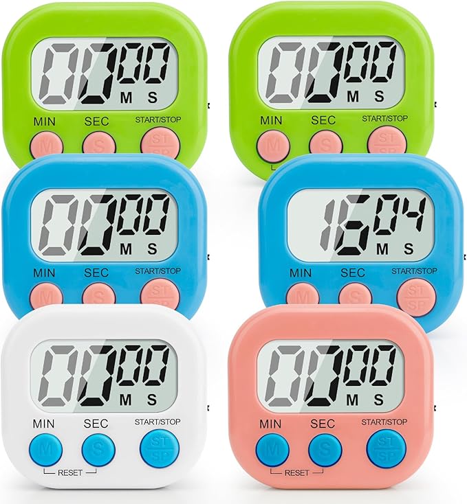 Digital Kitchen Timer, Magnetic Countdown Minute Simple Timer by enithElite