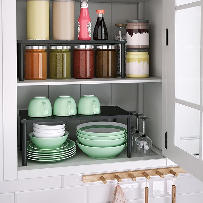 VERTORGAN Cabinet Organizer Shelf, Kitchen Counter Shelves, Bamboo Spice Rack - Image 2