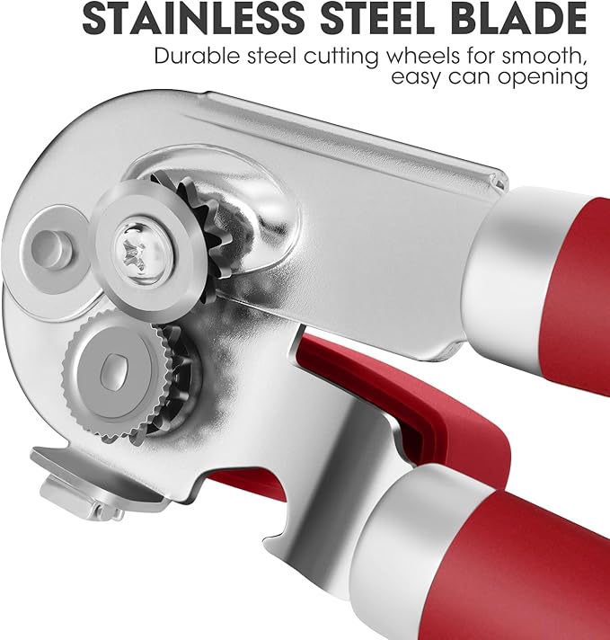 Manual Can Opener, UHIYEE Handheld Can Opener Heavy Duty - Image 3