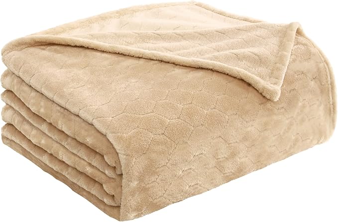 TOONOW Fleece Blanket Textured Fuzzy Plush Throw Blanket Twin Size 60" x 80" - Image 7