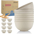 Wrova Wheat Straw Bowl Sets, Microwave and Dishwasher Safe Bowls, Kitchen Bowl by WROVA