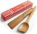 SLATE & ROYCE Wooden Spoon and Spatula Set, 2-Piece Non-Toxic Acacia Wood by SlateRoyce