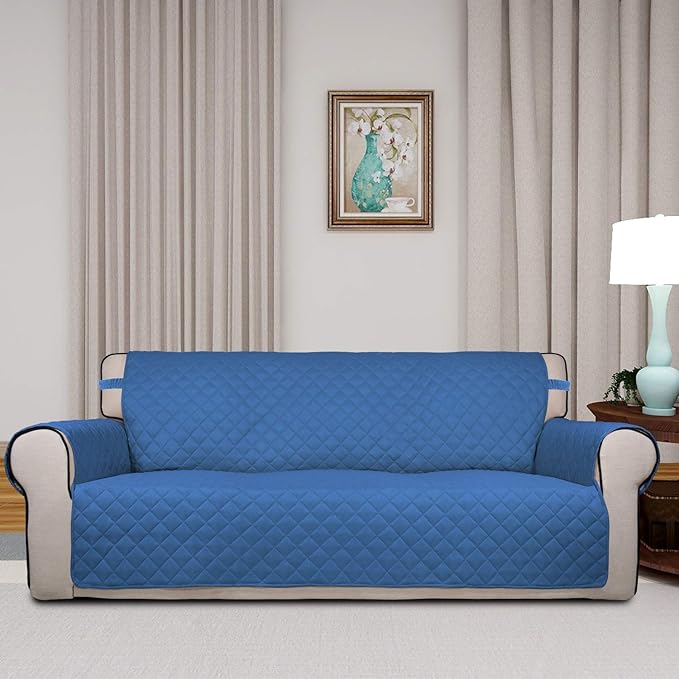 PureFit Reversible Quilted Sofa Cover, Water Resistant Slipcover Furniture - Image 2