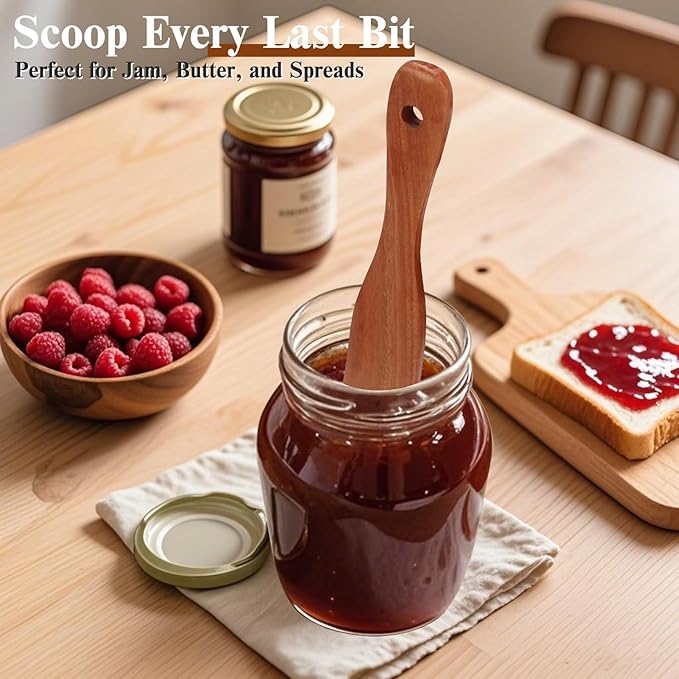 2Pcs Skinny Spurtle for Sourdough Starter, Reaching Bottom of Jars, Dough Whisk - Image 5