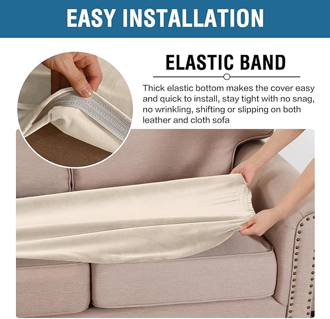 H.VERSAILTEX Velvet Stretch Individual Cushion Cover Plush Cushion Slipcover - Image 5