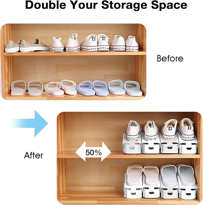Neprock Shoes Organizer for Closet, Shoe Rack Organizador De Zapatos for Closet - Image 4