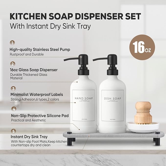 Kitchen Soap Dispenser Set - Image 2
