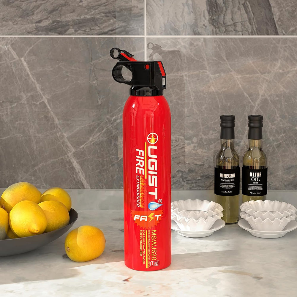 Ougist Small Portable Fire Extinguisher for Home and Kitchen, 21oz Each, 6-Pa...