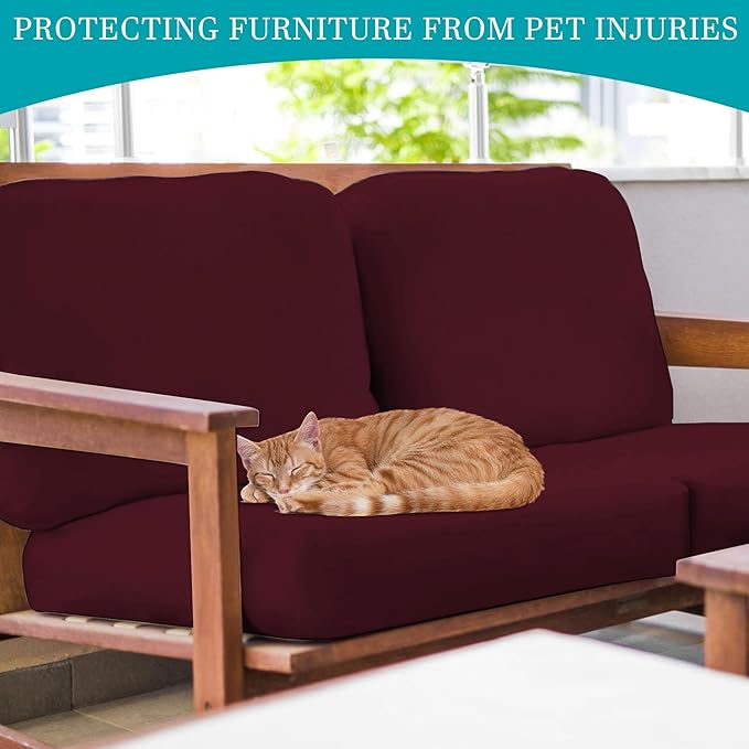 12Pcs Stretch Patio Cushion Covers, Outdoor Couch Covers Replacement, Outdoor - Image 6