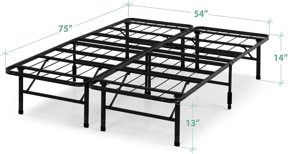 Zinus SmartBase Tool-Free Assembly Mattress Foundation, 14 Inch Metal Platfor...
