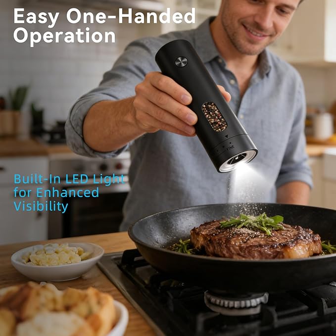 Electric Salt and Pepper Grinder Set - Image 3