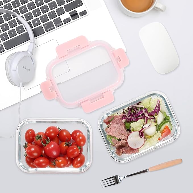 GULFLIN Glass Meal Prep Containers 12-Pack, 22oz Glass Food Storage Containers - Image 6