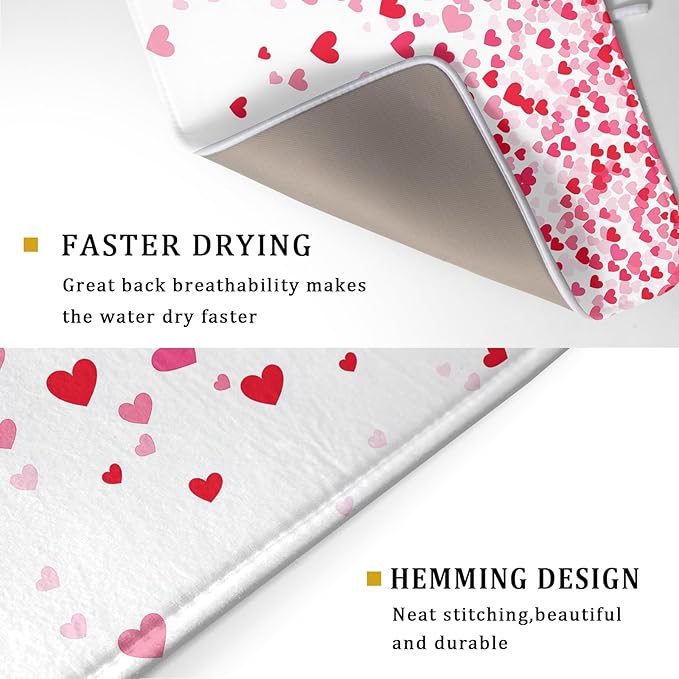Valentine's Day Dish Drying Mat - Image 3