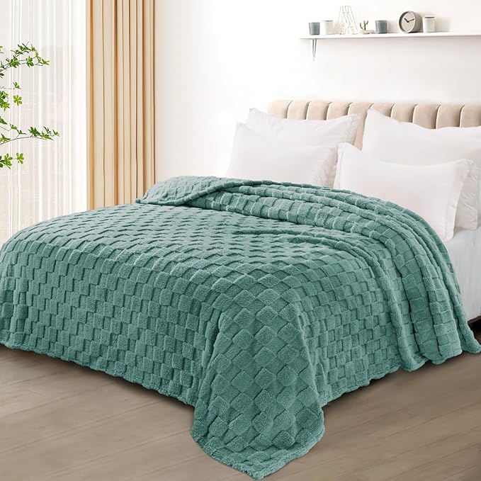 Exclusivo Mezcla Queen Size Flannel Fleece Blanket, Super Soft and Warm - Image 2