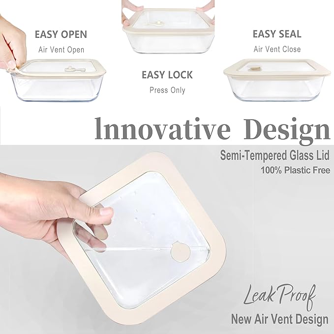 Urban Green Glass Food Container Set - Image 2