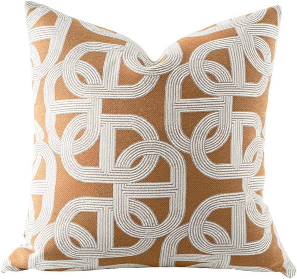 Croker Horse 22x22'' Inches Throw Pillow Cushion Cover - Orange Pig N...