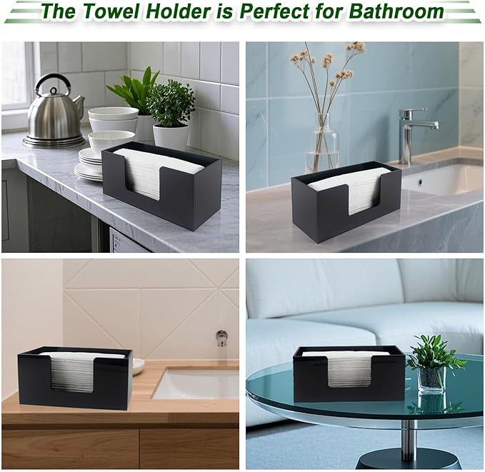 Paper Towel Holder Countertop, Acrylic Bathroom Paper Towel Holder, Countertop - Image 5