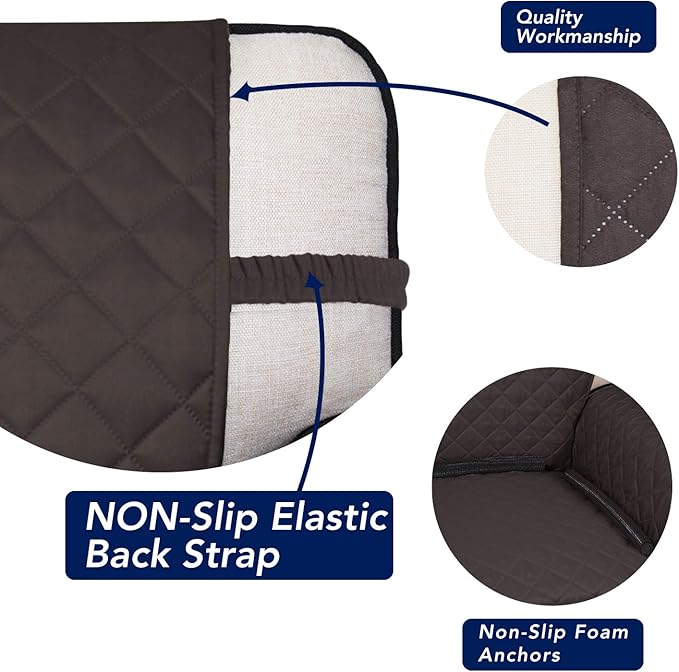 PureFit Reversible Quilted Sofa Cover, Water Resistant Slipcover Furniture - Image 3