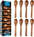 Zulay Kitchen Teak Wood Small Honey Spoons Set – 8 Piece Mini Wooden Honey by ZulayKitchen