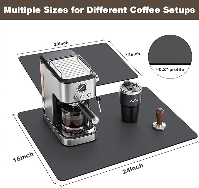 Coffee Mat, Absorbent Dish Drying Mat - Image 7