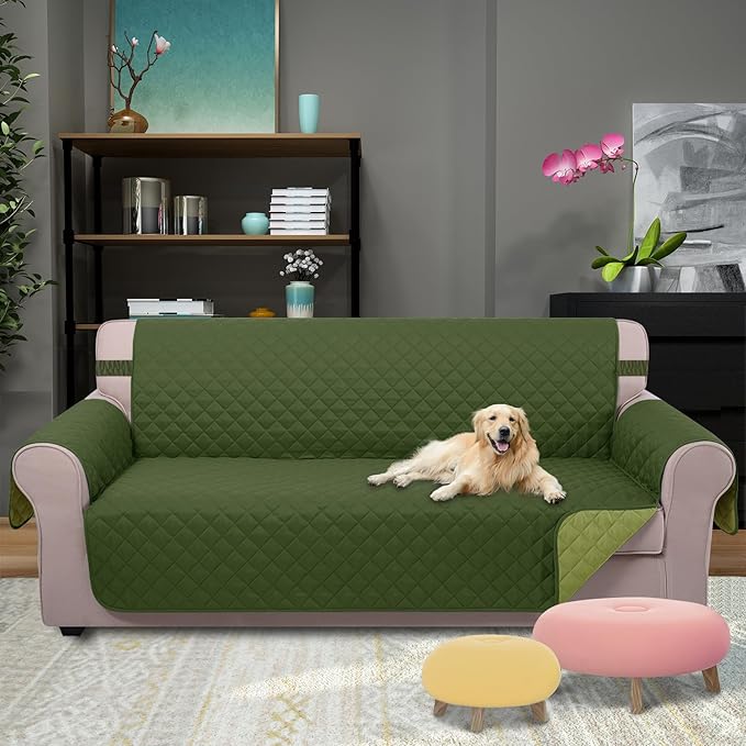 U-NICE HOME Large Sofa Cover Reversible Couch Cover - Image 2