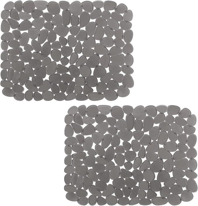 Bligli Pebble Sink Mat for Stainless Steel/Ceramic Sinks, 2 Pack PVC Sink by BliGli