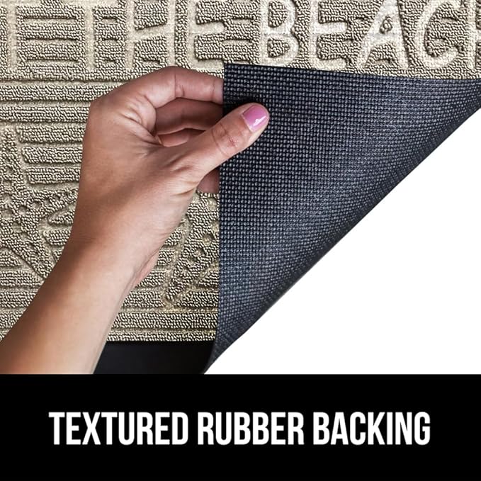 GORILLA GRIP 100% Waterproof All-Season WeatherMAX Doormat US Designed Natural - Image 5