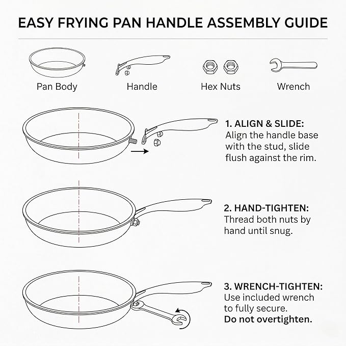 12 Inch Tri-Ply Stainless Steel Hybrid Frying Pan - Image 8