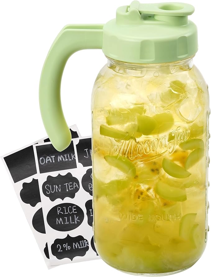 Soligt Glass Mason Jar Pitcher by SOLIGT