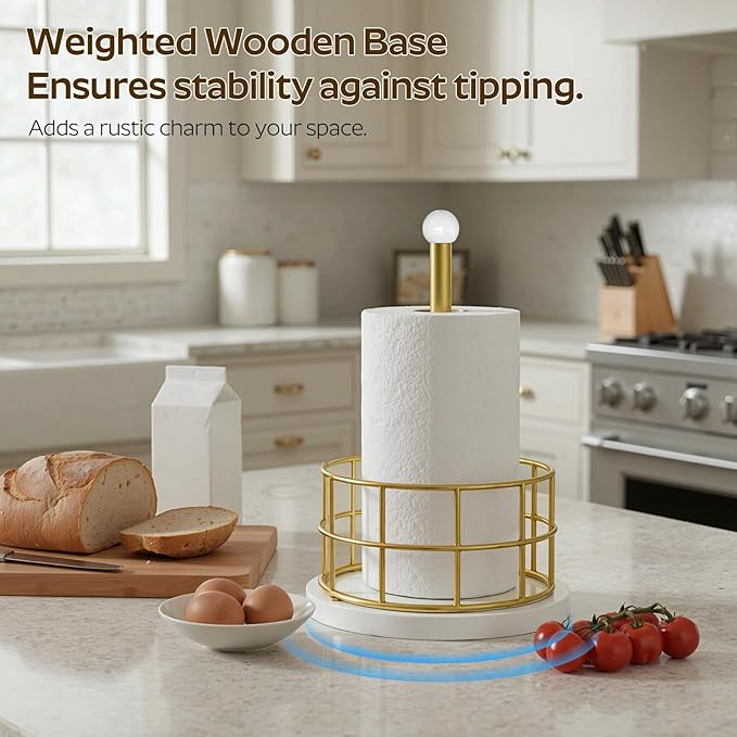 YATINEY Paper Towel Holder, Kitchen Paper Towel Holder - Image 3