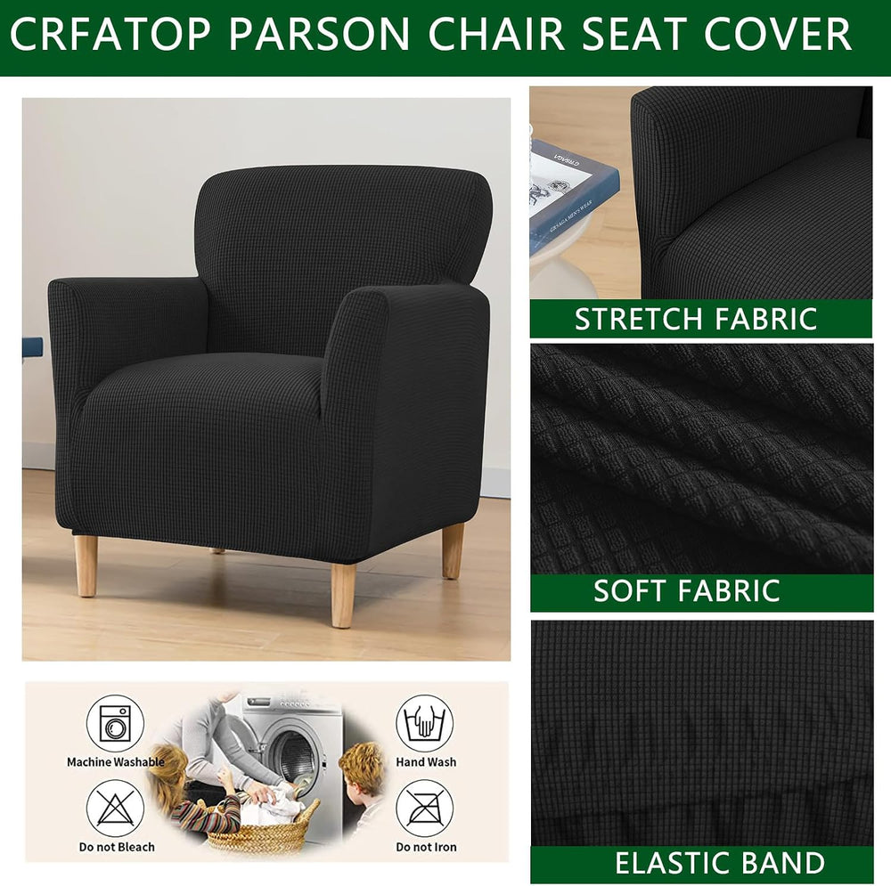 CRFATOP Accent Chair Cover, Stretch Armchair Slipcover for Living Room,B09