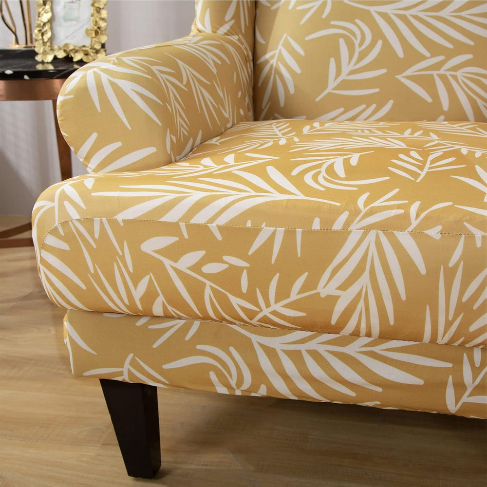 Wingback Chair Cover, Stretch Spandex Wing Chair Slipcovers 2 Piece, Wingback...