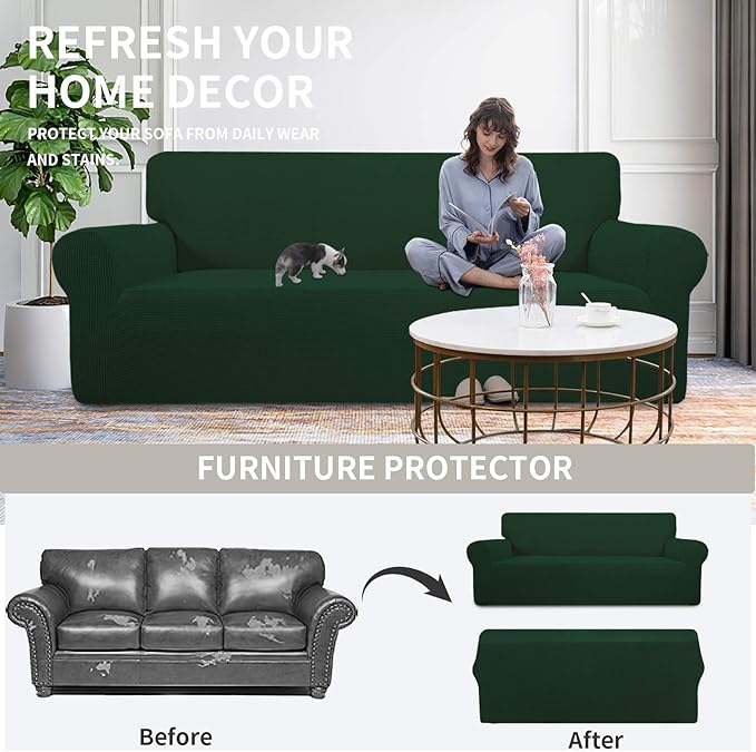 Easy-Going Stretch Oversized Loveseat Slipcover 1-Piece Sofa Cover Furniture - Image 4