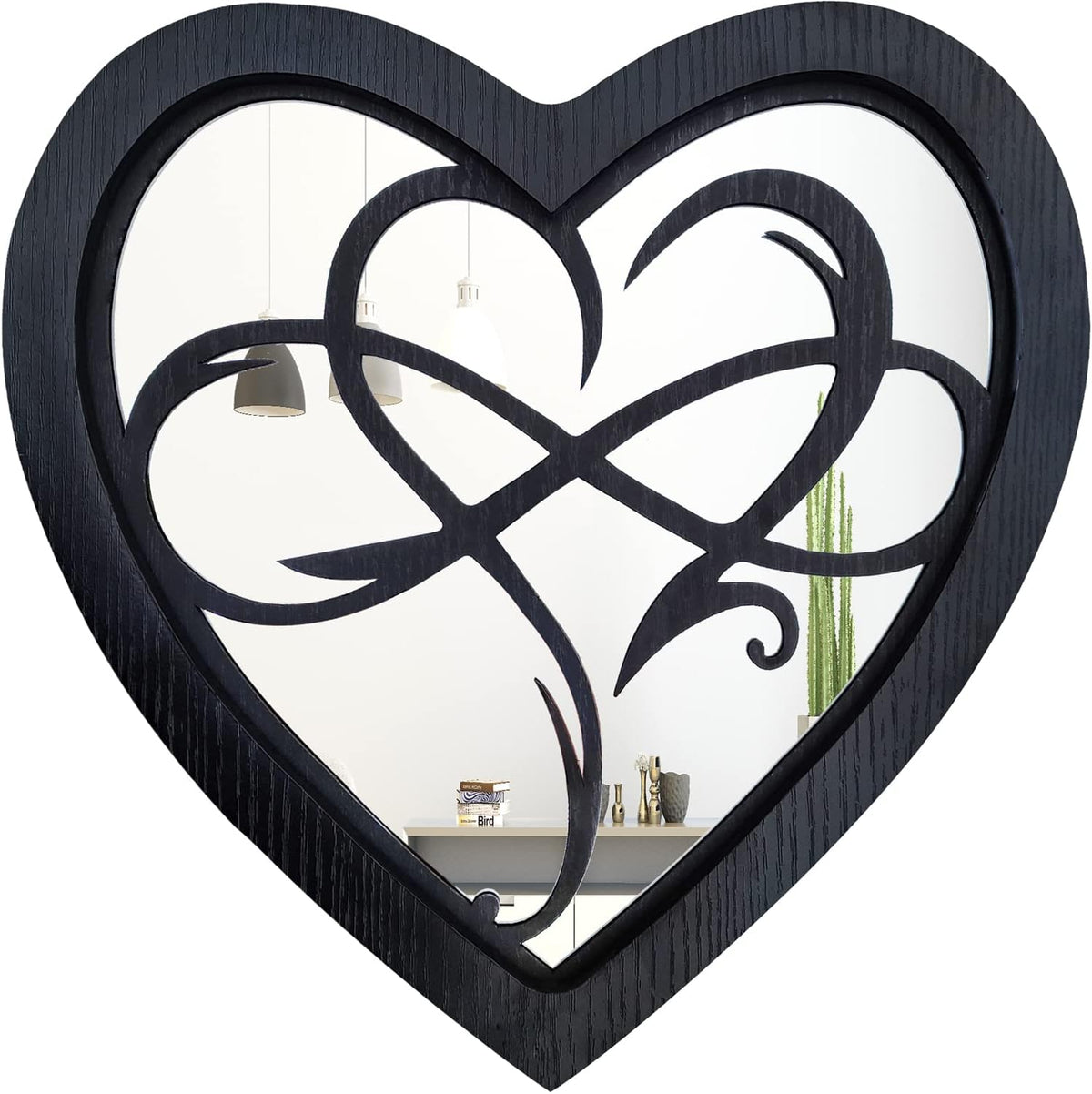wocred heart mirror farmhouse wall decor,gorgeous rustic farmhouse, main product view