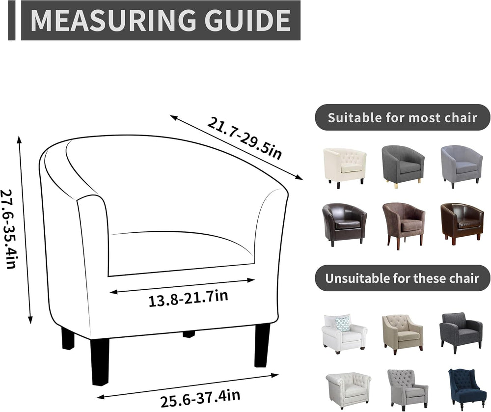Easy-Going 1 Pack Stretch Club Armchair Slipcover