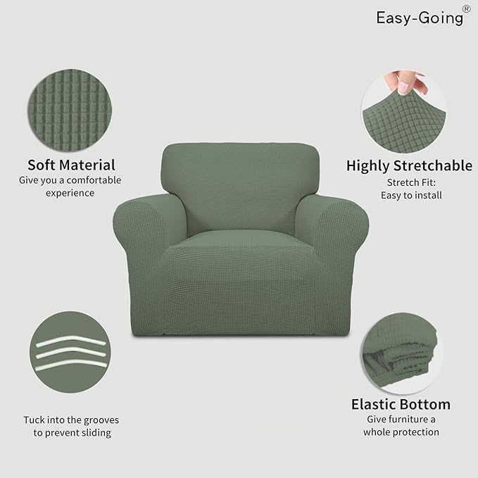 Easy-Going Stretch Chair Sofa Slipcover 1-Piece Couch Sofa Cover Furniture - Image 3
