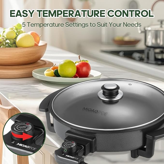 12" Round Electric Skillet