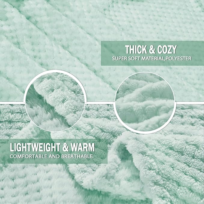 Exclusivo Mezcla Fleece Bed Blanket Twin Size, Super Soft and Warm Blankets - Image 5