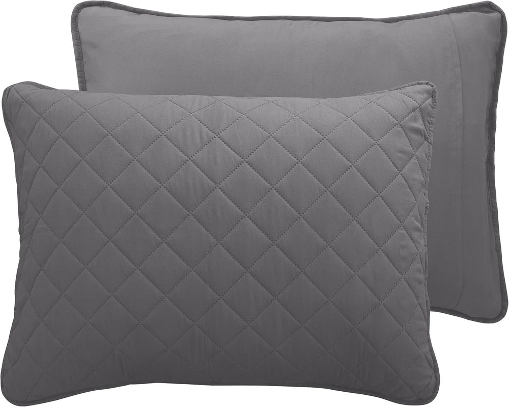Easy-Going Reversible Quilt Set Full/Queen, Bedspread with 2 Shams