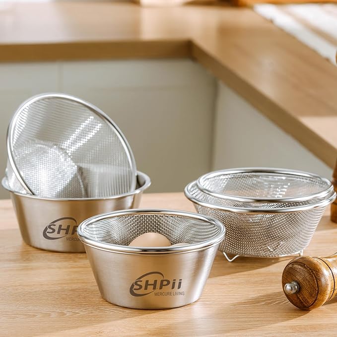 2 Piece Mini 304 Stainless Steel Colander - Image 5