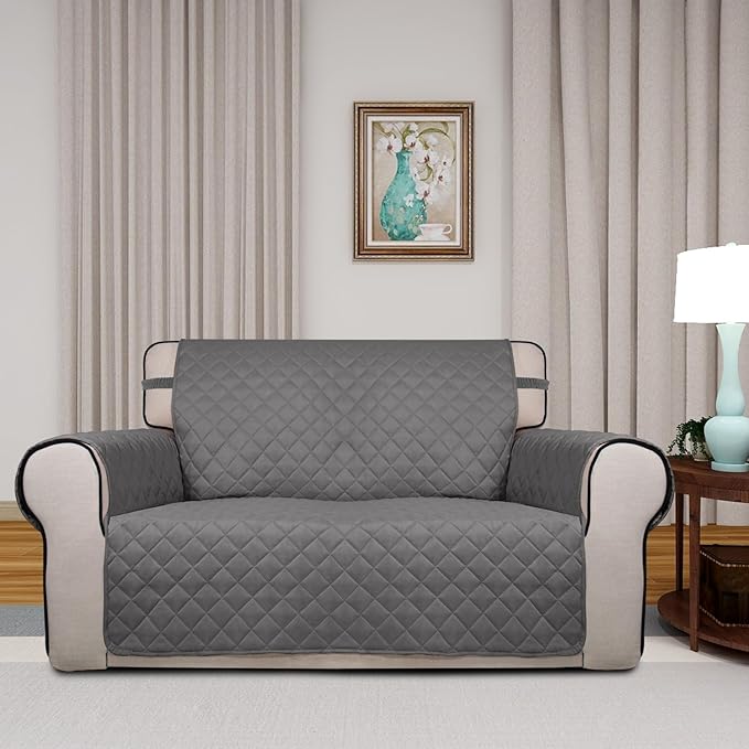 PureFit Reversible Quilted Sofa Cover, Water Resistant Slipcover Furniture - Image 2