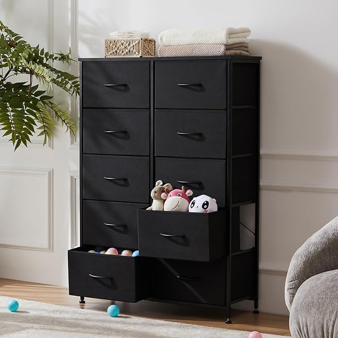 Sweetcrispy Tall Dresser for Bedroom, Drawer Dresser Organizer Storage Drawers - Image 2