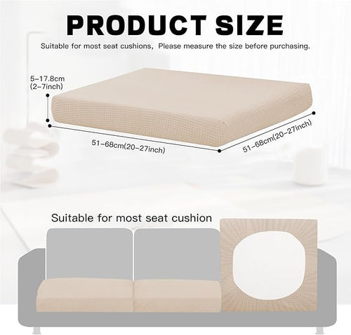 8Pcs Outdoor Cushion Covers, Patio Cushion Covers, Stretch Elastic Slipcovers - Image 2